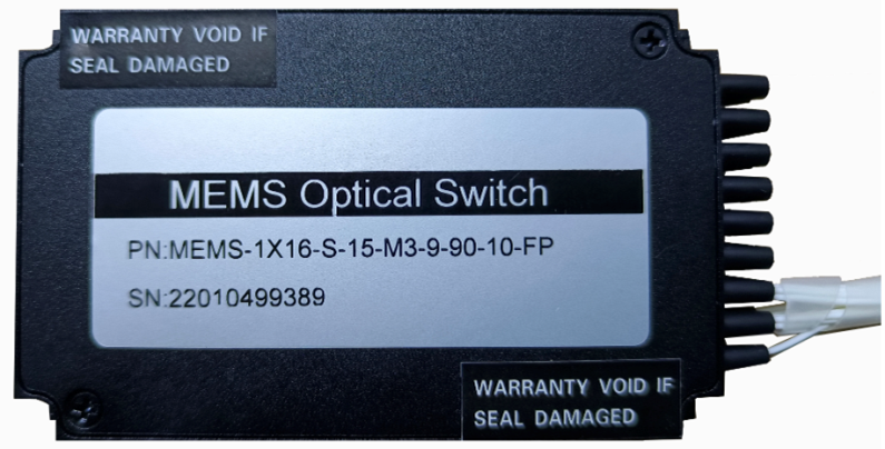 MEMS1×16單模光開關(guān)標準化模塊實物圖