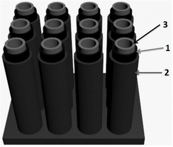 納米金粒子掩埋層M-Z型波導結(jié)構示意圖