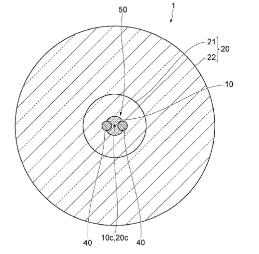 實(shí)施方式保偏光纖剖視圖 - 廣西科毅光通信