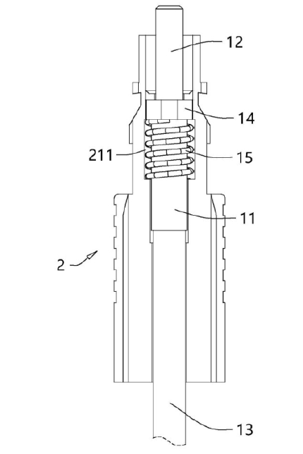 是插芯線纜與底座裝配后的俯視圖 - 廣西光通信 是插芯線纜與底座裝配后的俯視圖 - 廣西光通信