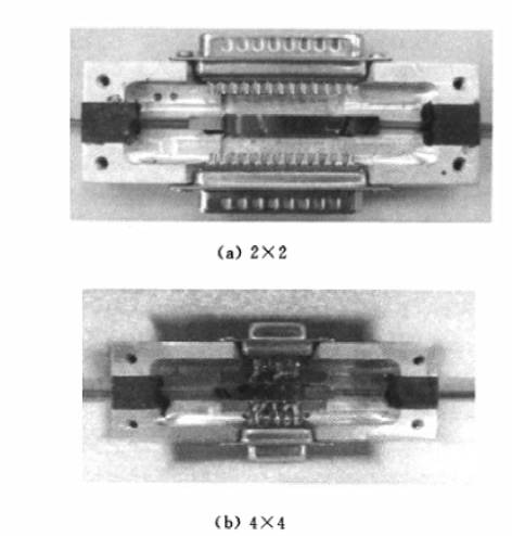 2×2與4×4波導(dǎo)矩陣光開(kāi)關(guān)實(shí)物 - 廣西科毅光通信