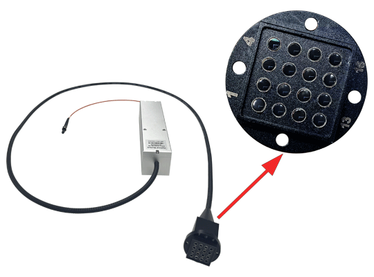 1×16多模光開關陣列輸出示意圖 - 廣西科毅光通信