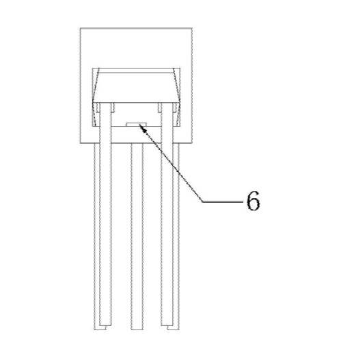 反射式光電開(kāi)關(guān)側(cè)視圖 - 廣西科毅光通信