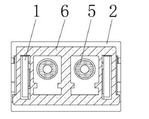 光口活動塊右視剖面結構 - 廣西科毅光通信