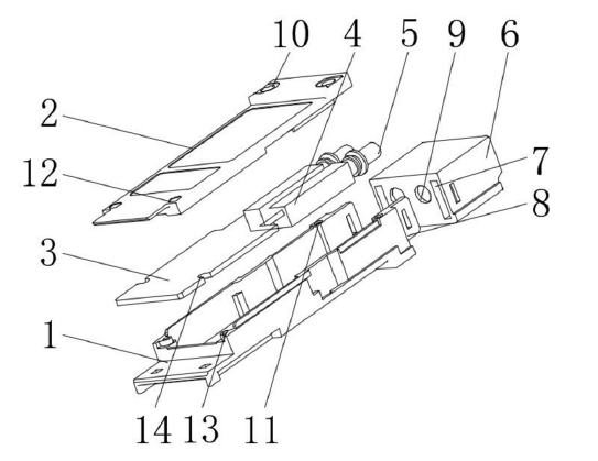 光模塊立體分解結構示意圖 | 展示各組件分解關系與定位方式 - 廣西科毅光通信